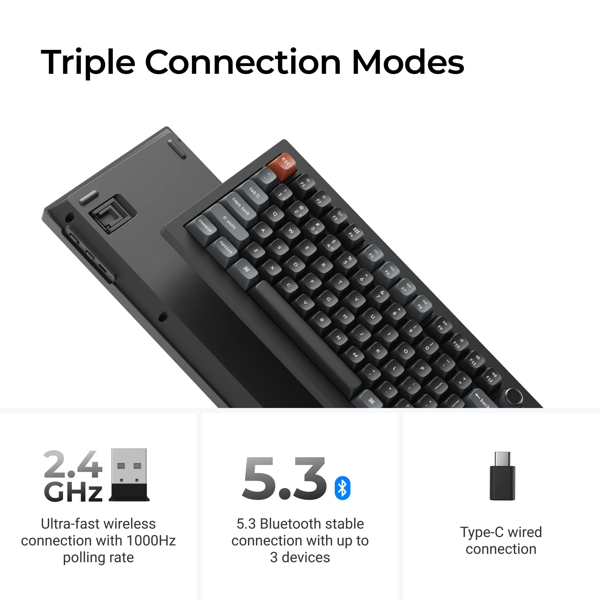 Keychron V6 Ultra 8K Wireless Custom Mechanical Keyboard - View 6