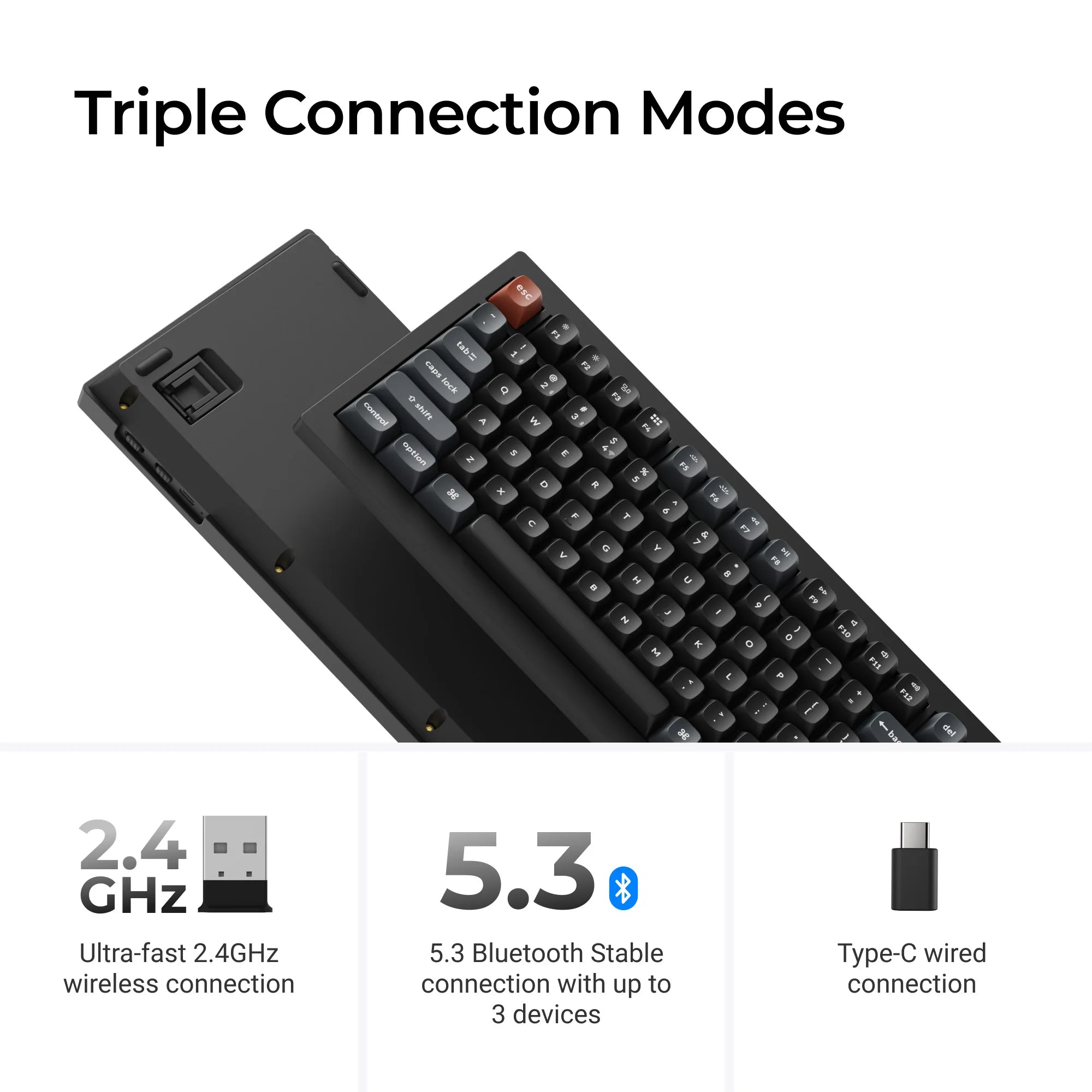 Keychron V5 Ultra 8K Wireless Custom Mechanical Keyboard - View 6