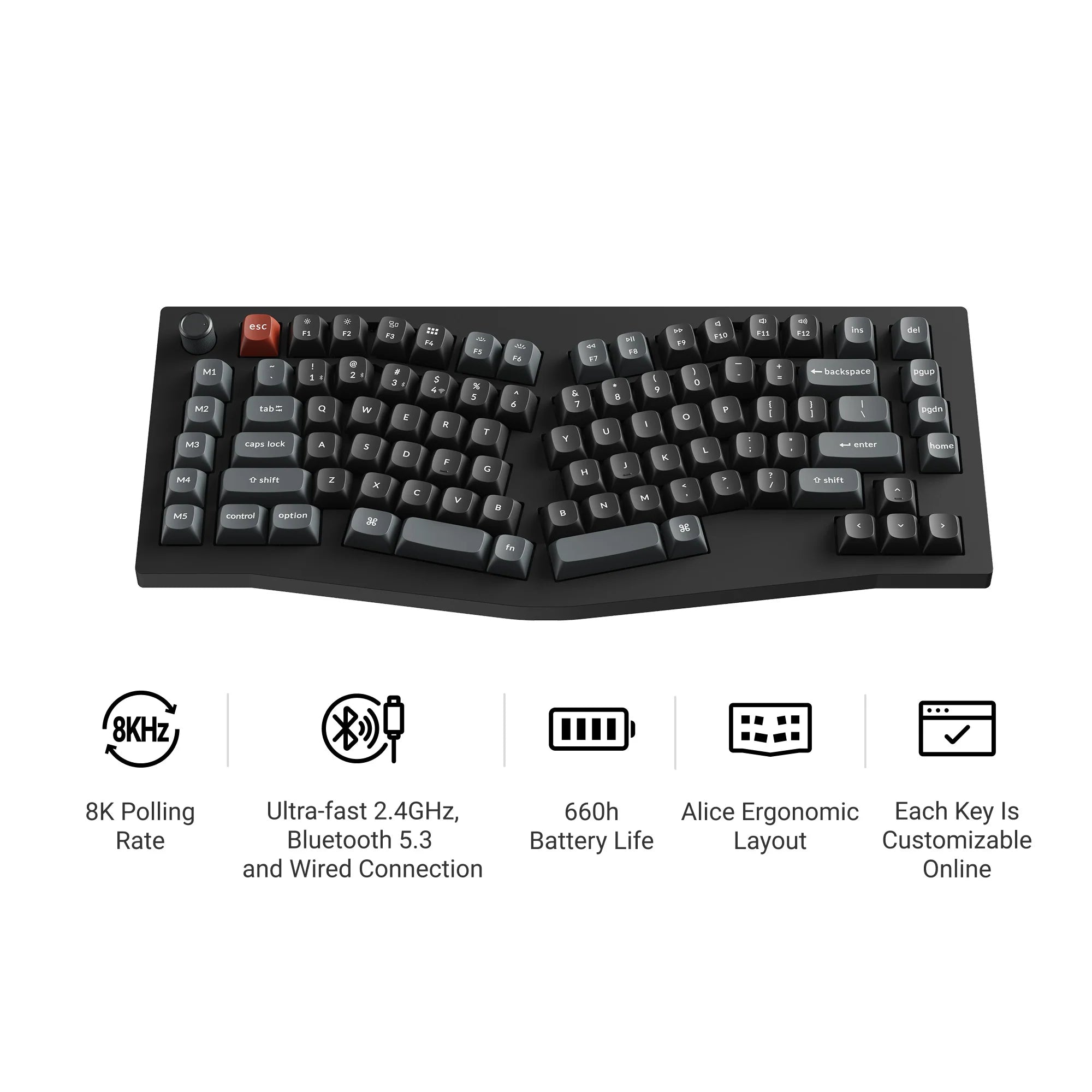 Keychron V10 Ultra 8K Wireless Custom Mechanical Keyboard