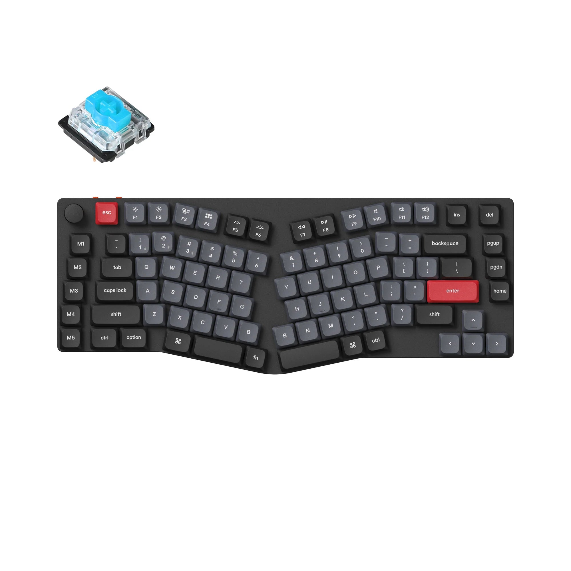 Keychron K15 Pro (Alice Layout) QMK/VIA Wireless Custom Mechanical Keyboard - View 2