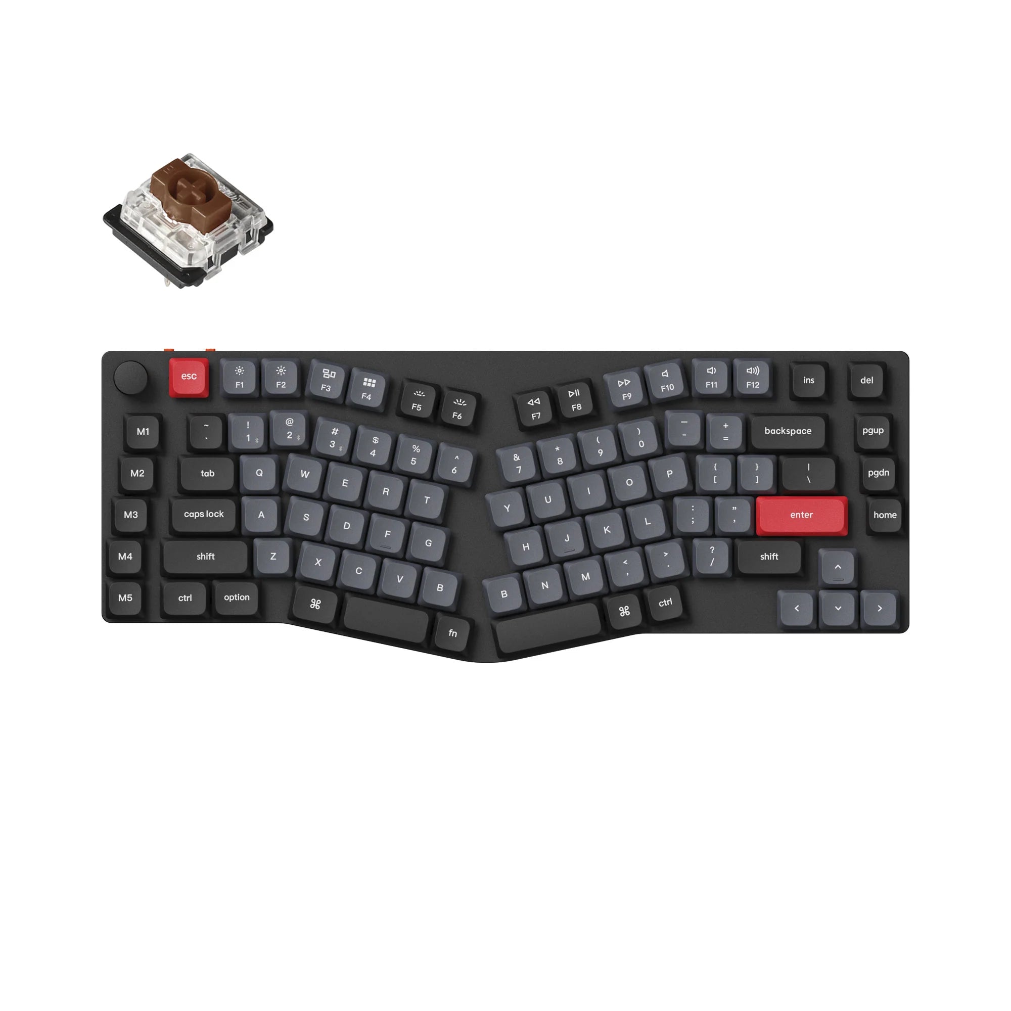 Keychron K15 Pro (Alice Layout) QMK/VIA Wireless Custom Mechanical Keyboard - View 3